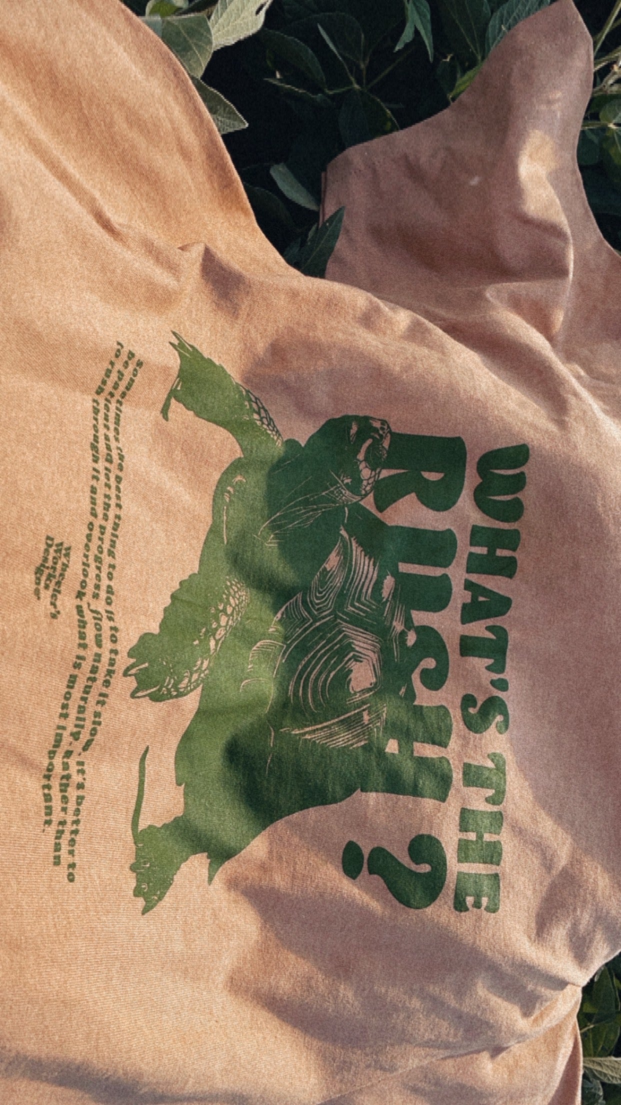 "WHAT'S THE RUSH" CREWNECK